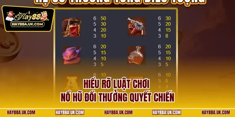 Hiểu rõ luật chơi nổ hũ đổi thưởng quyết chiến